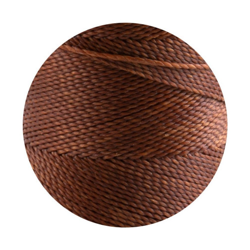 10m cordón de poliéster encerado Linhasita® Caramel Ø1mm para joyería de macramé
