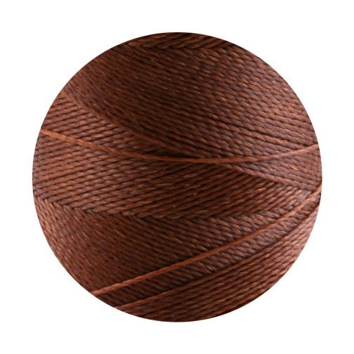 10m Linhasita® gewachstes Polyestergarn Karamell Ø0,5mm für Makrameeschmuck