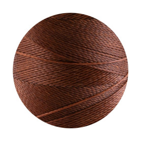 10m Linhasita® gewachstes Polyestergarn Karamell...