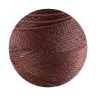 10m Linhasita® gewaxt polyestergaren Chocoladebruin Ø1mm
