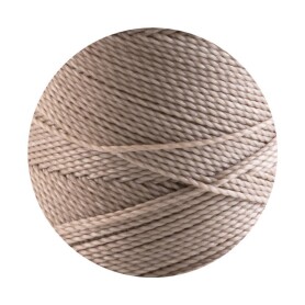 10m Linhasita® gewachstes Polyestergarn Tan Ø1mm
