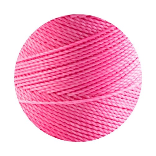 Linhasita® Waxed Polyester Yarn Pink Ø1mm 10m