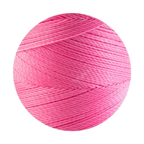 10m Linhasita® gewachstes Polyestergarn Pink Ø0,5mm