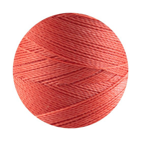 10m Linhasita® gewachstes Polyestergarn Lachsorange...