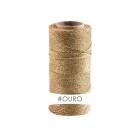 Linhasita® Fil Polyester Ciré Or Métallique Ø1,2mm 1 Rolle (168m)