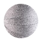 10m Linhasita® gewaxt polyestergaren Metallic silver Ø1,2mm