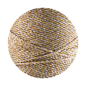 10m Linhasita® gewachstes Polyestergarn Metallic...