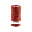 Linhasita® Waxed Polyester Yarn Metallic Copper Ø1,2mm 1 Rolle (135m)