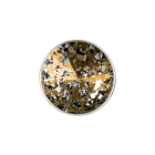 Slider with Rivoli Crystal Gold Patina 12mm (ID 10x2mm) antique silver