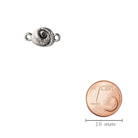 Zamac pendant/connector Sea slug antique silver...