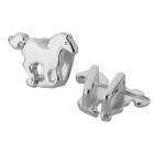 Zamak sliding bead Horse silver antique ID 5x2.5mm 999° silver plated