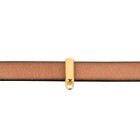 Pasador de metal zamak rectangular con ojal oro ID 10x2mm chapado en oro 24K