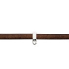 Pasador de metal zamak rectangular con ojal plata antigua ID 5x2mm 999° chapado en plata