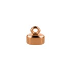 Zamak end cap 8x5x4mm rose gold ID 5x2mm 24K rose gold plated