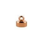 Zamak eindkap 8x5x4mm roségoud ID 5x2mm 24K roségoud verguld