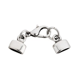 Zamak Terminal-Set with 12mm lobster clasp silver antique...