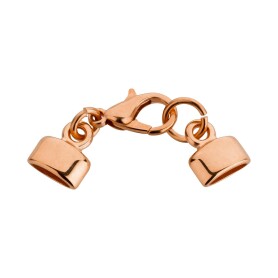 Zamak Terminal-Set with 12mm lobster clasp rose gold ID...