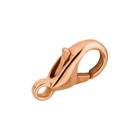 Lobster clasp Zinc 5x10mm rose gold 24K rose gold plated