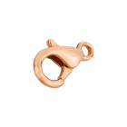 Cierre de mosquetón de Zinc 5x10mm en oro rosa chapado en oro rosa 24K
