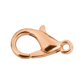 Lobster clasp Zinc 6x12mm rose gold 24K rose gold plated