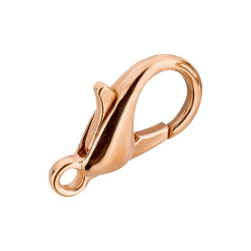Lobster clasp Zinc 6x12mm rose gold 24K rose gold plated