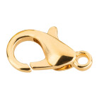 Chiusura a pera Zinco 8x15mm in oro laccato oro 24K