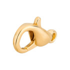 Lobster clasp Zinc 8x15mm gold 24K gold plated