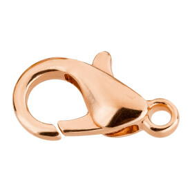 Lobster clasp Zinc 8x15mm rose gold 24K rose gold plated