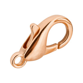 Lobster clasp Zinc 8x15mm rose gold 24K rose gold plated
