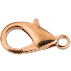 Lobster clasp Zinc 10x18mm rose gold 24K rose gold plated