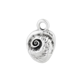 Zamak pendant Sea slug silver antique 8.6x13mm 999°...