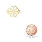 Pendente/Connettore in zama Margherite oro 19,3x15,9mm 24K chapado en oro