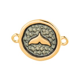 Zamak-Anhänger/Zwischenteil Rund strukturiert...