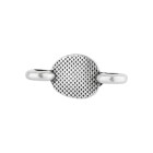 Connecteur en zamac Ovale ethnique argent antique 14,6x6,3mm 999° plaqué argent émail Turquoise