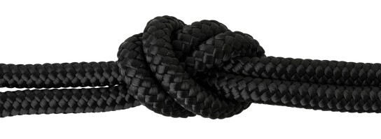 Maritiem koord / gevlochten koord Zwart #44 Ø10mm in gewenste lengte