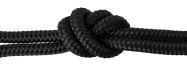 Corda nautica / cordoncino intrecciato Nero #44  Ø10mm venduta al metro