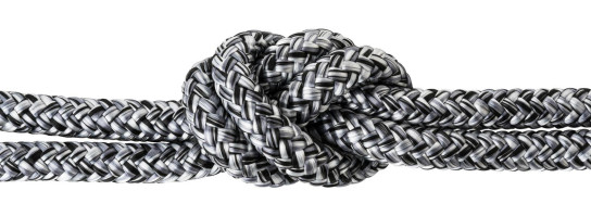 Corda nautica / cordoncino intrecciato Jet Black White #107  Ø10mm venduta al metro