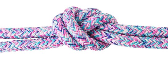 Sail rope / braided cord Pink Punch #155 Ø10mm in desired length