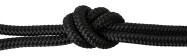 Sail rope / braided cord Black #44 Ø8mm in desired length