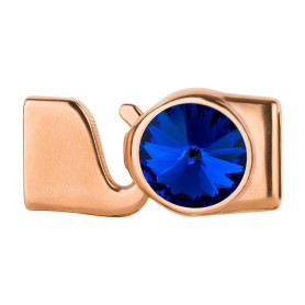 Hakenverschluss mit Rivoli 12mm Majestic Blue (ID 10x2)...