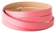 Flat leather strap Pink Candy 10x2mm