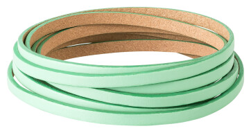 Flat leather strap Mint Candy 5x2mm