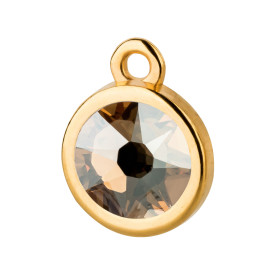 Hanger goud 10mm met kristalsteen in Crystal Golden...
