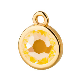 Pendentif or 10mm avec cristal en Crystal Sunshine DeLite...
