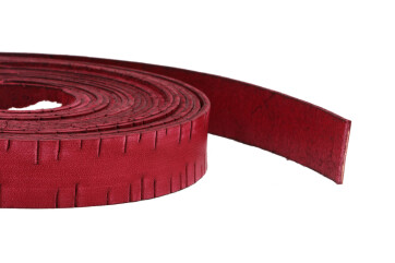 Cinturino in pelle piatta Boschi Rosso vintage 20x2mm