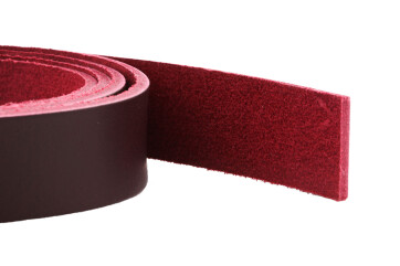 Cinturino in pelle piatta Rosso scuro 20x2,5mm