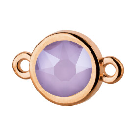 Conector oro rosa 10mm con piedra de cristal en Crystal...