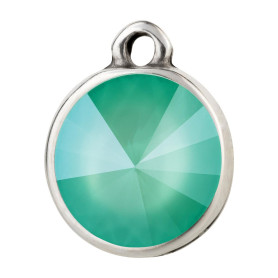 Hanger antiek zilver met Rivoli kristalsteen Crystal Mint...