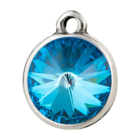 Hanger antiek zilver met Rivoli kristalsteen Crystal...