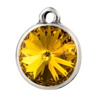 Colgante plata antigua piedra de cristal Rivoli en Sunflower 12mm